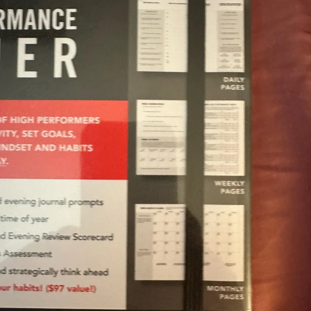 The High Performance Planner - Black NEW NWT